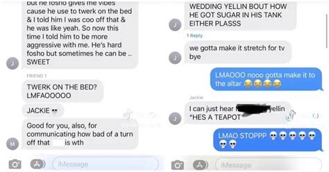 love is blind jackie leaked texts|Jackie Texts ‘Love Is Blind’ Season 4, Leaked Marshall Messages